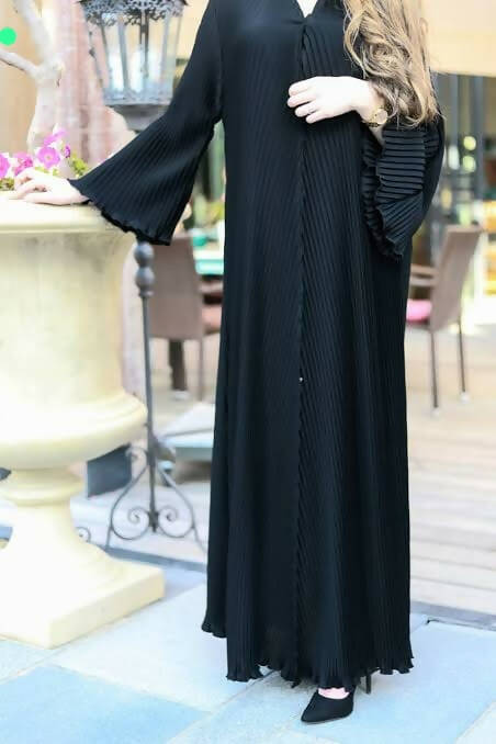 Pleated Crush Abaya 6+ Colors