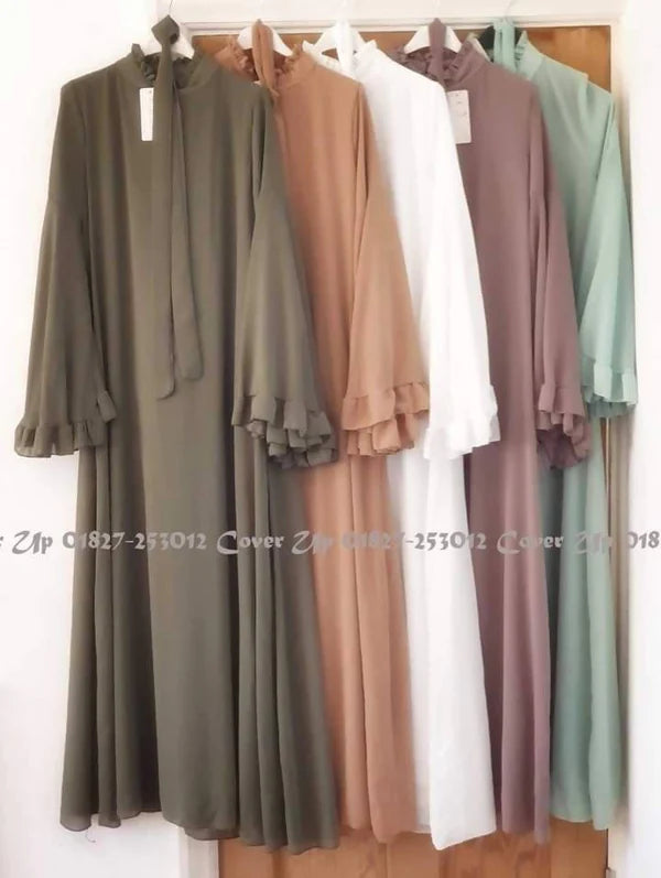 Amara Abaya With Free Hijab (12+colors)