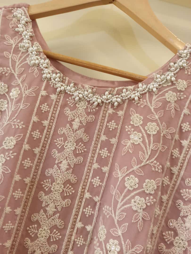 Pakistani Blush pink gharara set