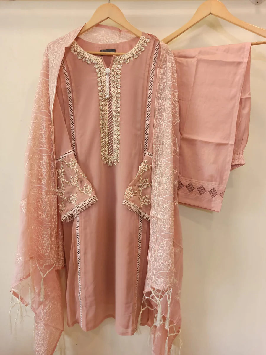 Peach kurta set