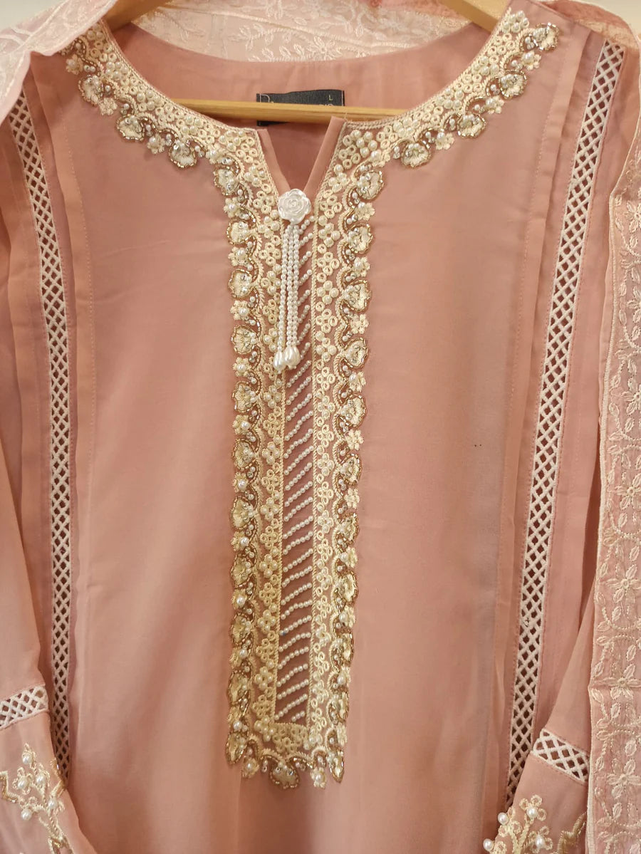 Peach kurta set