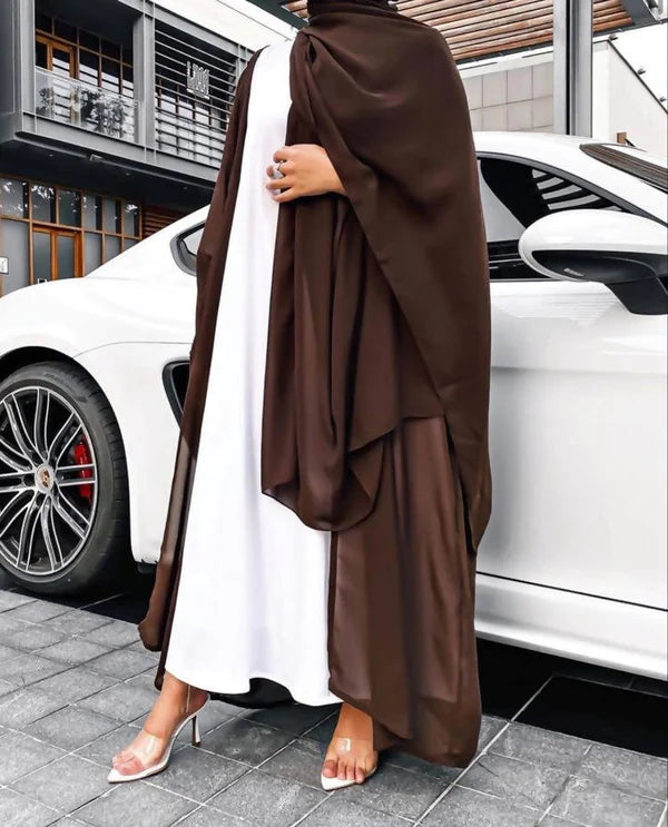 Dubai Style Kimono Abaya 3PCSET