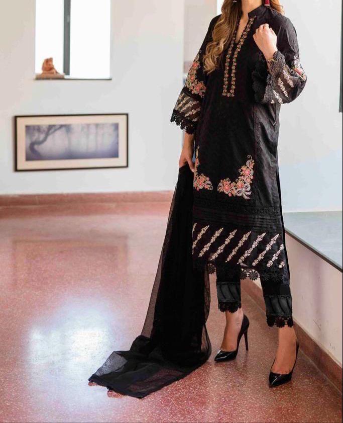 Black Pakistani Dress Cigarette Pants &